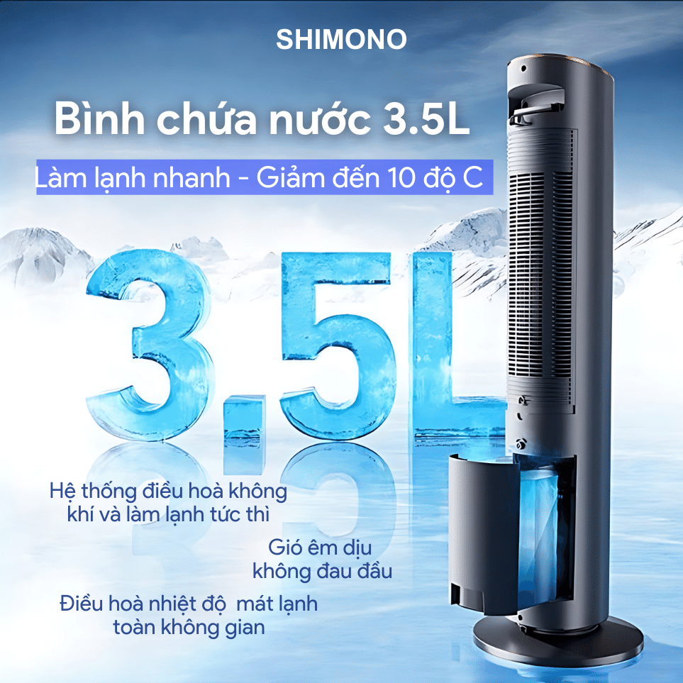 QUẠT THÁP ĐIỀU HÒA, QUẠT THÁP HƠI NƯỚC CÓ THỰC SỰ TỐT? CÁCH CHỌN QUẠT ĐIỀU HÒA/QUẠT LÀM MÁT PHÙ HỢP VỚI GIA ĐÌNH BẠN. 2 8