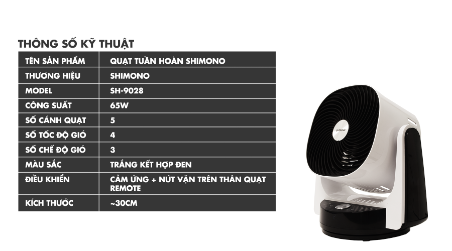 MÁY TUẦN HOÀN KHÔNG KHÍ SHIMONO SH-9028 7 H010