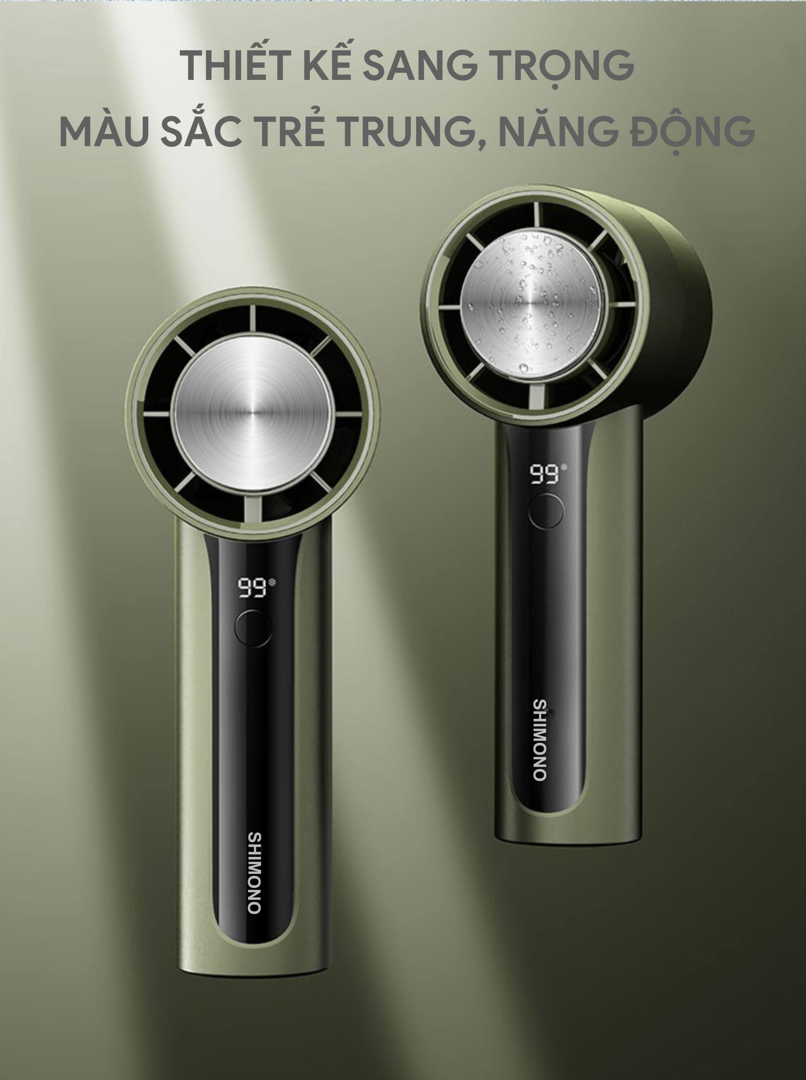 Quạt Cầm Tay Mini Tốc Độ Cao Làm Lạnh Tốc Độ Cao SHIMONO SM-CHF24W 7 Quạt Cầm Tay Mini Tốc Độ Cao Làm Lạnh Tốc Độ Cao SHIMONO SM-CHF24W - Ảnh 7