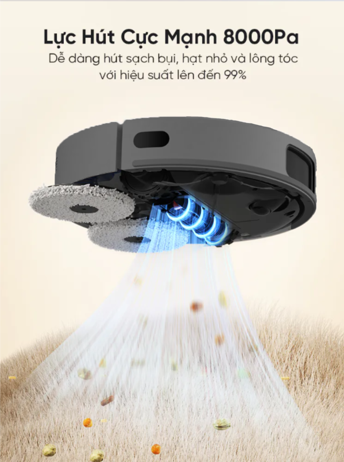 Robot Hút Bụi Lau Nhà Thông Minh SHIMONO LX586 – Giẻ Lau Mở Rộng Linh Hoạt  12 Robot Hút Bụi Lau Nhà Thông Minh SHIMONO LX586 – Giẻ Lau Mở Rộng Linh Hoạt  - Ảnh 12