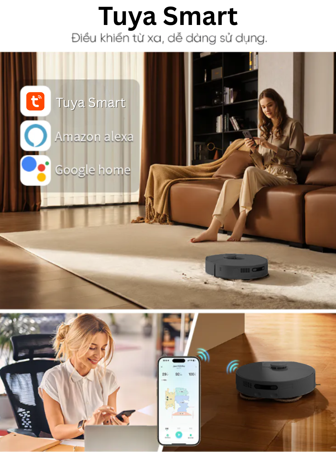 Robot Hút Bụi Lau Nhà Thông Minh SHIMONO LX586 – Giẻ Lau Mở Rộng Linh Hoạt  15 Robot Hút Bụi Lau Nhà Thông Minh SHIMONO LX586 – Giẻ Lau Mở Rộng Linh Hoạt  - Ảnh 15