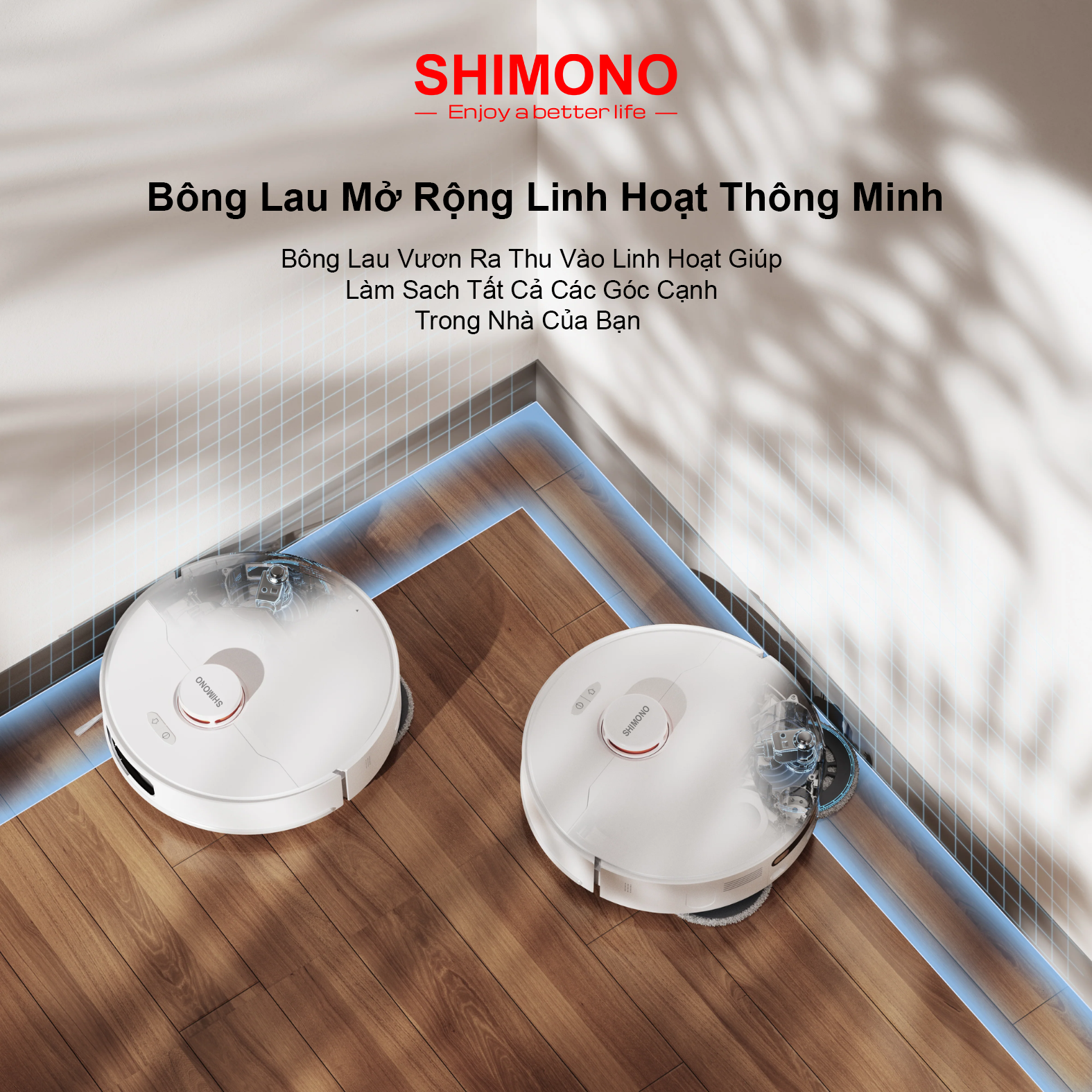 Robot Hút Bụi Lau Nhà Thông Minh SHIMONO LX586 – Giẻ Lau Mở Rộng Linh Hoạt  10 Robot Hút Bụi Lau Nhà Thông Minh SHIMONO LX586 – Giẻ Lau Mở Rộng Linh Hoạt  - Ảnh 10