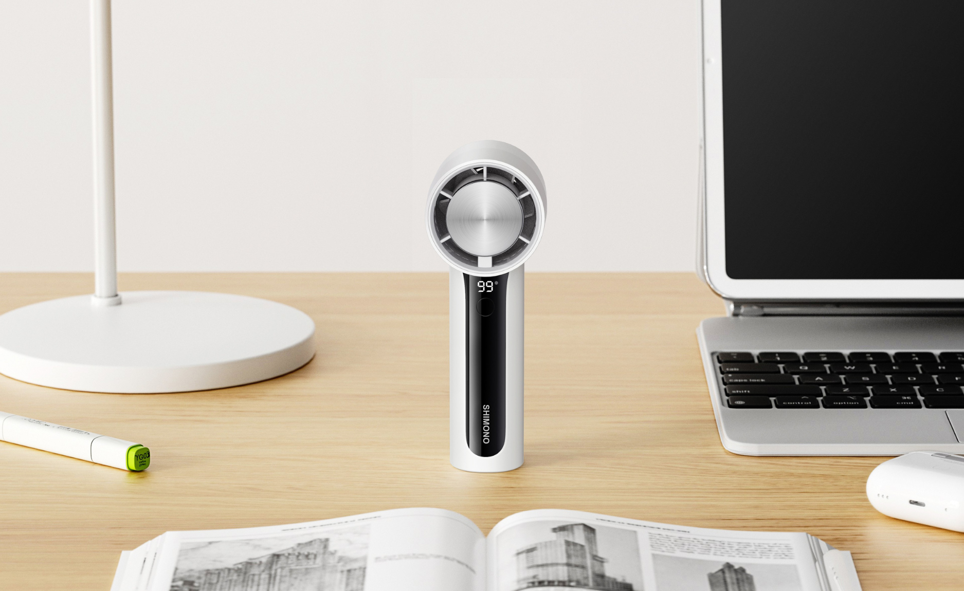 Quạt Cầm Tay Mini Tốc Độ Cao Làm Lạnh Tốc Độ Cao SHIMONO SM-CHF24W 5 Quạt Cầm Tay Mini Tốc Độ Cao Làm Lạnh Tốc Độ Cao SHIMONO SM-CHF24W - Ảnh 5