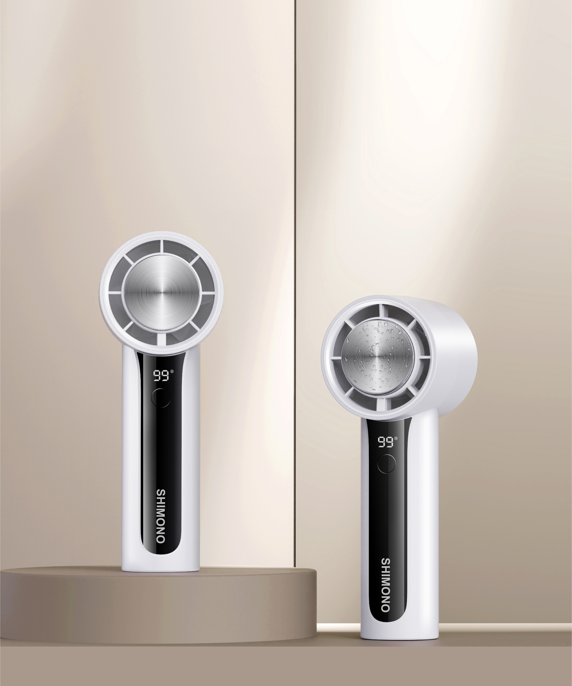 Quạt Cầm Tay Mini Tốc Độ Cao Làm Lạnh Tốc Độ Cao SHIMONO SM-CHF24W 1 Quạt Cầm Tay Mini Tốc Độ Cao Làm Lạnh Tốc Độ Cao SHIMONO SM-CHF24W