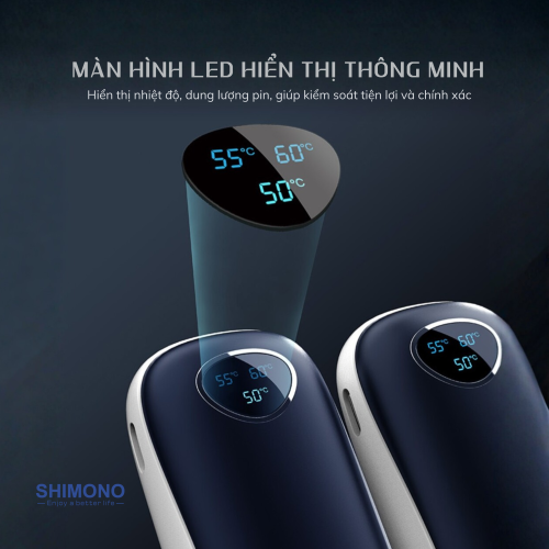 Máy sưởi cầm tay Mini Kiêm sạc dự phòng Shimono SM-WMP16 Pro
