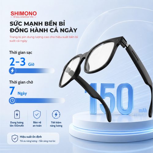 KÍNH THÔNG MINH BLUETOOTH SHIMONO AIMB-V6 MAX