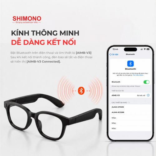KÍNH THÔNG MINH BLUETOOTH SHIMONO AIMB-V3