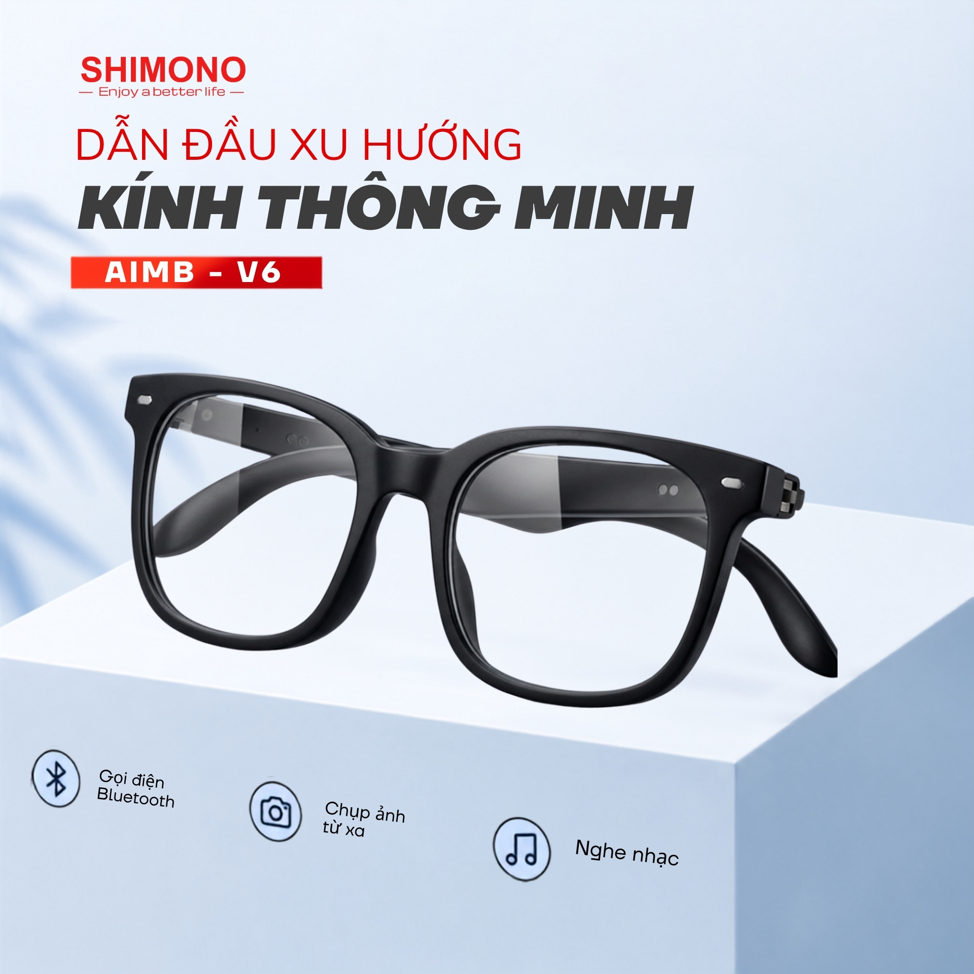 Kính Thông Minh Bluetooth SHIMONO AIMB-V6 Max Nghe Nhạc, Đàm Thoại Rảnh Tay 13 Kính Thông Minh Bluetooth SHIMONO AIMB-V6 Max Nghe Nhạc, Đàm Thoại Rảnh Tay - Ảnh 13