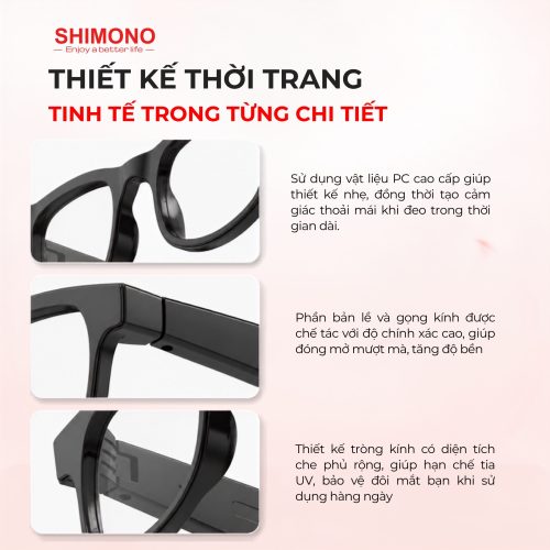 KÍNH THÔNG MINH BLUETOOTH SHIMONO AIMB-V3