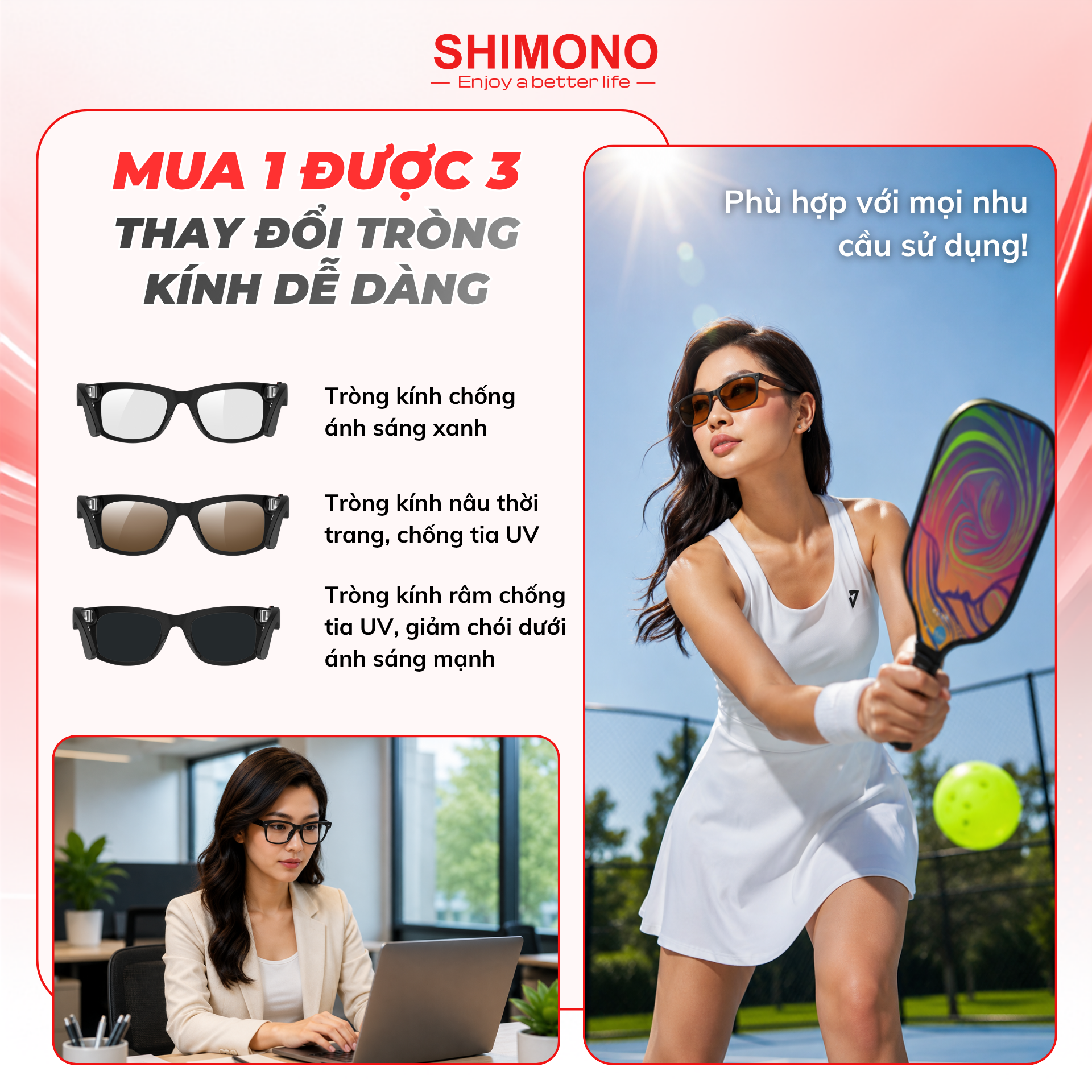 Kính Thông Minh Bluetooth Camera SHIMONO AiMB-S2 Max, Quay Phim, Dịch Thuật AI 10 Kính Thông Minh Bluetooth Camera SHIMONO AiMB-S2 Max, Quay Phim, Dịch Thuật AI - Ảnh 10